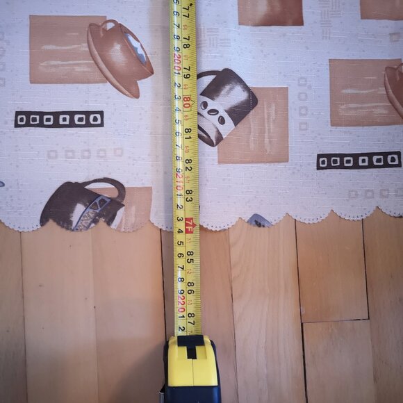 Rectangle 60"x 84" Tablecloth with Coffee & Tea Cup Design Beige Tan Brown Grey - Picture 5 of 5